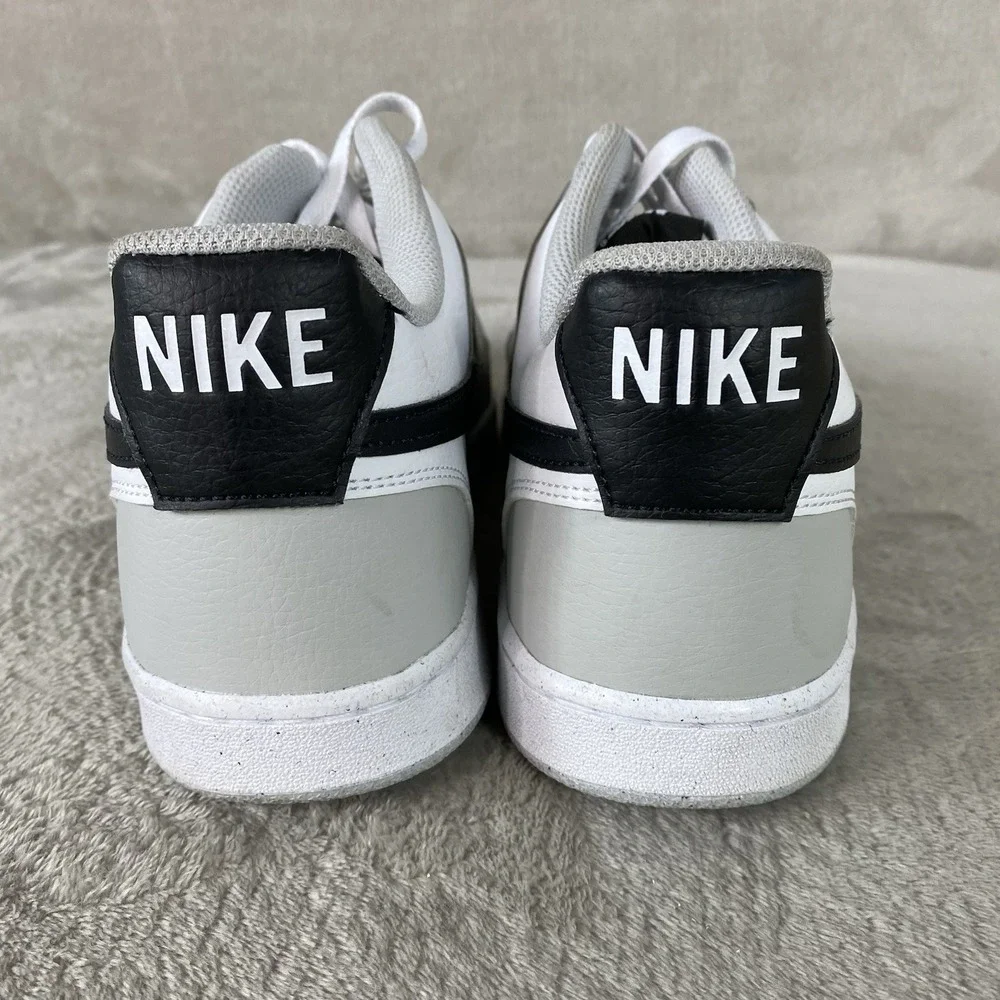 Nike Court Vision Mens Sneakers Shoes Size 13 Grey Fog White Next Nature Leather